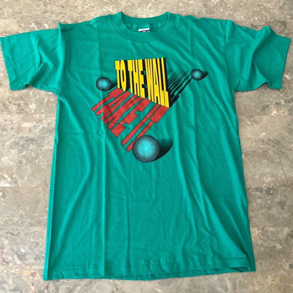 Vintage 1990s To The Wall Street Graphic Tee L